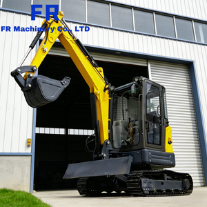 รถขุดตีนตะขาบคุณภาพสูง 5 ตัน 6 ตัน รุ่น FR60 พร้อมห้องโดยสารและเครื่องปรับอากาศ น้ำหนัก 5000 กก. 6000 กก. รถขุดขนาดเล็ก - Product Image 2