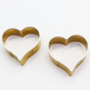 Vàng hình trái tim <span class=keywords><strong>Cookie</strong></span> bột cắt với Silicone cạnh - Product Image 3