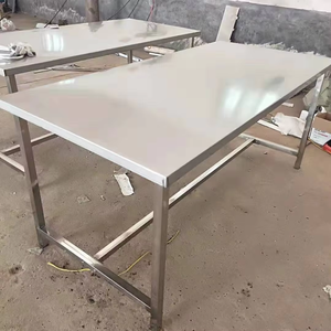 Table de découpe commerciale en acier inoxydable, plan de travail pour viande congelée et poulet frais, table de travail résistante aux chocs - Product Image 5