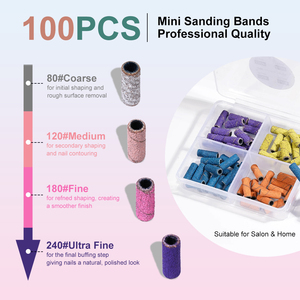 Bandes de ponçage pour <span class=keywords><strong>ongles</strong></span> en carbure de silicium haut de gamme, OEM, plusieurs couleurs, pour polir et éliminer les peaux mortes, bandes de ponçage personnalisables - Product Image 3