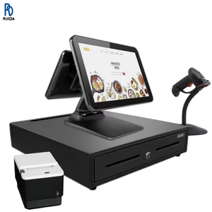 Terminal Punto de Venta con Pantalla Táctil Plegable de 15.6 Pulgadas y Pantalla Secundaria LED8-VFD de 11.6 Pulgadas para Mostrador de Pago en Restaurantes - Product Image 6