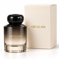 Bouteille diffuseur à roseaux en verre ambré de 150 ml avec couvercle en bois, flacon vide rond pour huiles essentielles d'aromathérapie pour parfum d'intérieur