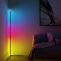 Lampe d'angle moderne pour salon avec télécommande, ambiance nordique pour coin de canapé