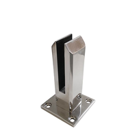 Accessoires de fixation pour poteaux de balustrade de piscine en verre : Collier de serrage pour verre au design élégant