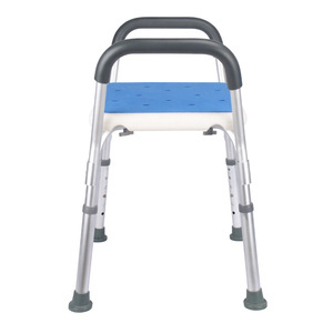 Chaise de douche en alliage d'aluminium avec accoudoirs, hauteur réglable, pour personnes âgées, handicapées, femmes enceintes, sécurité dans la salle de bain - Product Image 3