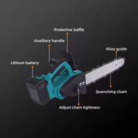 Scie à chaîne murale professionnelle de qualité industrielle, mini 3500W, ODM, corps léger en acier au carbone, sans balais, pour le bois