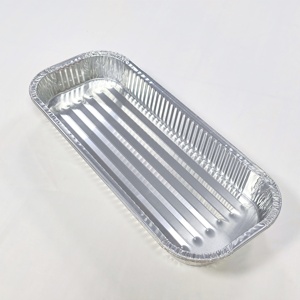 16*6,5*1,5 "1950ml Forma retangular Pastel poco profundo Horno Bandeja de papel de aluminio segura Contenedor de alimentos de papel de aluminio desechable para panadería <span class=keywords><strong>Piz</strong></span> - Product Image 1