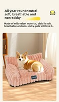 Coussin pour animaux de compagnie compressé sous vide, confortable et apaisant, disponible en plusieurs couleurs et tailles, lavable, pour chiens et chats
