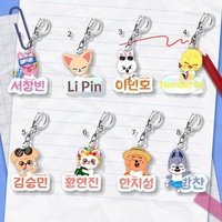 Porte-clés en acrylique Kpop Stray Kids avec pendentif pour sac, personnages Hwang Hyun, Chen, Lee Yong Bok, DOIT, Han Zhi Cheng
