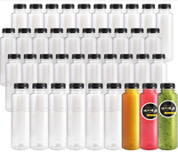 Prix d'usine 100ml/250ml/330ml/500ml Bouteille en plastique PET transparente vide pour jus de lait Logo personnalisé Bouteille de boisson pour enfant