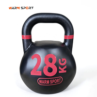 Kettlebells de compétition de qualité professionnelle avec poignée électroplaquée, personnalisables (OEM/ODM) avec logo, pour entraînement en groupe