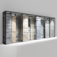 Système de présentoir de carrelage en céramique, marbre, quartz, granit, sur pied, réglable en taille de panneau, personnalisé, Boya