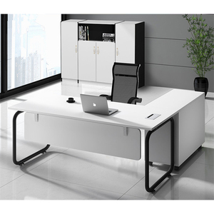 Lusso Moderno Ufficio Scrivania <span class=keywords><strong>MFC</strong></span>/MDF Mobili Per Ufficio A Forma di L Tavolo CEO - Product Image 2
