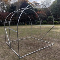 Serre d'extérieur portable personnalisée, écologique, imperméable, avec structure en acier, porte zippée enroulable, en PE, pour jardin d'hiver et culture de plantes