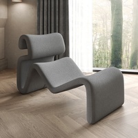 Fauteuil de relaxation moderne, style nordique simple, en verre et bois massif, pour balcon, salon, bureau à domicile, mobilier de maison