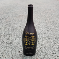 Bouteilles de champagne RSG en gros, dorées, imprimées, vides, 375 ml, 187 ml, 500 ml, givrées, noires mates, dorées, 700 ml, gonflables, 750 ml, colorées