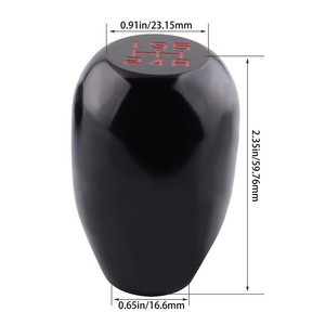 Poignée de levier de vitesses en alliage d'aluminium Auso-Racing, 5 vitesses, boîte de vitesses manuelle, rouge, bleu, noir, argent - Product Image 5