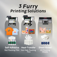 Imprimante DTF Kingjet 24 pouces, machine de flocage numérique Epson I3200 pour l'étiquetage 3D, les emballages de boîtes cadeaux, la décoration