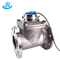 Fabricant de compteurs d'eau DN80mm Qualité garantie 485 Modbus RTU Compteurs d'eau à lecture à distance Impulsion Acier inoxydable