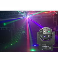 Nouveauté 16 pièces 3w 3 en 1 Rotation Dj Laser Disco pour Club Lumières Disco Ball Tête Mobile Led DJ Lumières