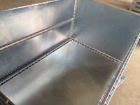 Boîte en acier empilable de conteneur de palette de cage de stockage pour le stockage et la protection logistiques d'entrepôt