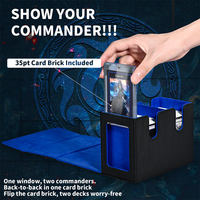 Boîte à double compartiment avec fenêtre de visualisation - Contient plus de 200 cartes à double pochette - Étui TCG personnalisé avec logo OEM pour Commander Pokémon