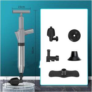 Desatascador de inodoros y desagües para cocina y baños, kit manual de desatascador de inodoros y desagües - Product Image 5