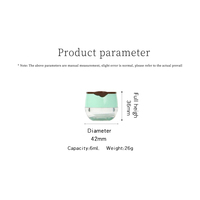 Mini Rond Transparent 6g En Plastique Lèvres Scrubs Conteneur Baume À Lèvres Pot Brillant À Lèvres Pot D'emballage Avec Cuillère À Miel