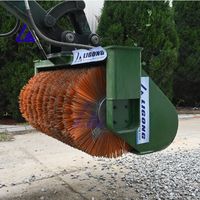 Petite balayeuse hydraulique Ligong avec boîte amovible, collecteur de poussière pour les travaux d'aménagement paysager