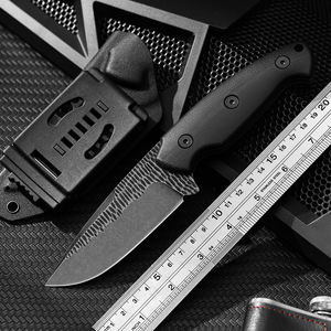 Yangjiang Fabriek <span class=keywords><strong>1095</strong></span> Koolstofstaal Jachtmessen G10 Handvat Zwarte Outdoor Vast Mes Wandelmessen - Product Image 2