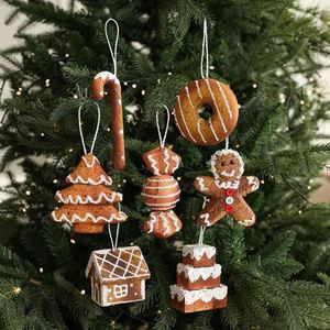 Hanging Ornaments Funny Food Telescopic Length Ornament <b>Christmas</b> Gingerbread Man Doll Pendant - Product Image 2