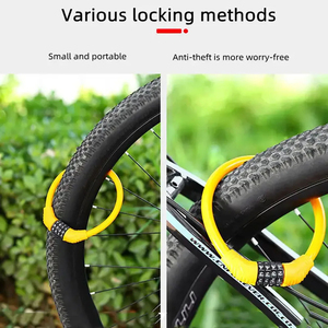 Portable 4-Digit <strong>Code</strong> Bike <strong>Lock</strong> for Mountain Bike <strong>Security</strong> Bicycle <strong>Lock</strong> for <strong>Motorcycle</strong> Scooter - Product Image 5
