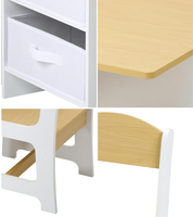 Chaise et table pour enfants en bois Offre Spéciale bureau d'étude en bambou de style classique pour tout-petits avec chaises de table sensorielles