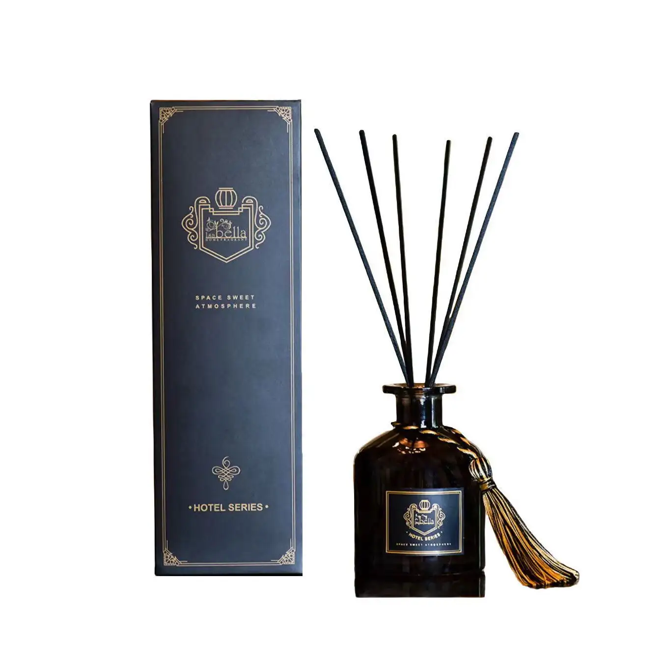 Fabriek Directe Verkoop 60Ml Glazen Fles Fruit Zin Etherische Olie Aroma Reed Diffuser Voor Thuis Hotel Gebruik Geur