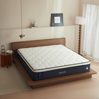 Matelas Hybride Orthopédique de Luxe en Mousse à Mémoire de Forme Noir 13 Pouces avec Surmatelas Moelleux Moderne pour Hôpital et Chambre à Coucher – Tailles Simple, Double, Grand Double, Très Grand Double