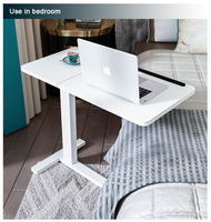 Table d'étude, plateau de lit, table de canapé, table pour ordinateur portable réglable, bureau au design moderne