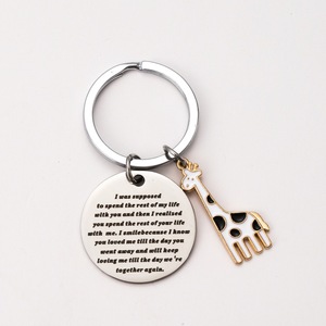 Cảm hứng đồ trang sức thép không gỉ móc chìa khóa tình bạn Quà Tặng kim loại vòng chìa khóa motivational thư quyến rũ cho bạn bè tốt nhất Quà Tặng - Product Image 4