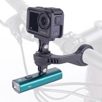 Dudukan Ekstensi dari Paduan Aluminium yang Kompatibel dengan Garmin Cycling Computer, Bracket Ekstensi untuk Lampu Depan