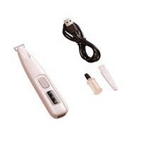 Tondeuse Électrique Rechargeable Automatique Silencieuse pour Poils d'Animaux, Rasoir Sûr en Céramique avec LED pour Toilettage Chien et Chat - Offre Spéciale