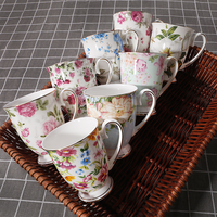 Mug à café en porcelaine fine, style européen moderne, avec logo personnalisé, écologique, sans BPA, résistant à la chaleur, avec poignée, compatible lave-vaisselle, pour la maison et l'hôtel
