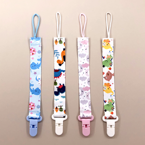Attaches-tétines Premium pour bébé, chaînes porte-tétines, plusieurs options, motifs animaux, 0-12 <span class=keywords><strong>mois</strong></span>, sans BPA, sucette apaisante - Product Image 1