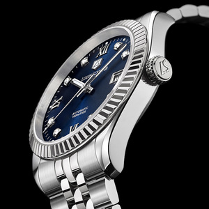 Orologio Svizzero Louis <span class=keywords><strong>Schwab</strong></span> 45 Serie Le Mirage LS.33.01.07.01 PeakBlue di Lusso Alta Qualità SW200-1 Meccanico da Uomo in Acciaio 316L - Product Image 2