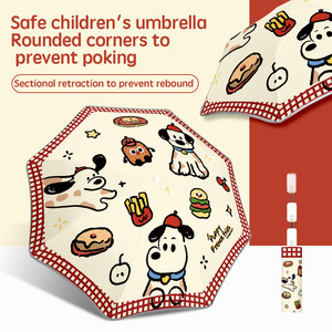 Paraguas Automático Infantil Seguro Anti-rebote, Protección UV, Paraguas Plegable Portátil Personalizado con un Diseño de Perro - Product Image 5