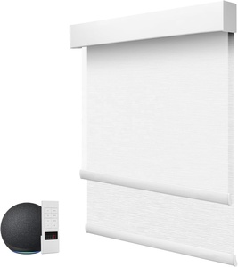 100% habitación oscurecimiento hogar inteligente día noche ventana persiana eléctrica doble persiana enrollable motorizada doble <span class=keywords><strong>persianas</strong></span> <span class=keywords><strong>para</strong></span> <span class=keywords><strong>dormitorio</strong></span> - Product Image 1