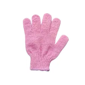 Bath Gloves Soft With Soap Body Fingerless Set Cotton Silk Scrub Mitt Exfoliating Sponge Jacquard Natural Unicorn Bath Sponge