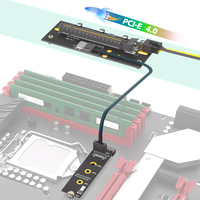 Câble d'extension PCI-E 4.0 16X Oculink SFF-8612/8611 M.2 NVME M-Key 2230-2280 PWR ATX 6PIN 6000MB/s pour ordinateur de bureau