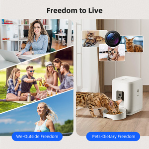 Distributeur automatique de nourriture sèche pour chiens et chats 2L, intelligent, programmable, contrôle par application, <span class=keywords><strong>WiFi</strong></span>, vidéo à distance, bol pour animaux de compagnie étanche - Product Image 2