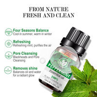 Huile Essentielle Biologique Pure de Menthe Poivrée OEM : Inhibe Efficacement les Bactéries et l'Inflammation pour l'Aromathérapie Visage et Corps
