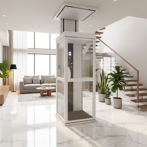 <span class=keywords><strong>Ascensor</strong></span> Hidráulico Doméstico <span class=keywords><strong>Pequeño</strong></span> para 2 Personas/3 Niveles, 4 Pisos, Sin Eje, para Casa, Villa, Elevador Residencial - Product Image 1