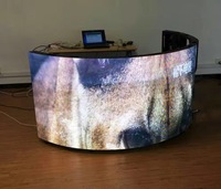Écran LED incurvé flexible pleine couleur 16:9, panneaux d'écran vidéo LED pliables, écran LED intelligent 2,5 mm, écran LED souple, écran LED extérieur, SDK OEM